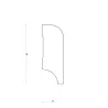 Koloniale plint 58x22 mm massief grenen