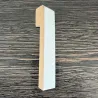 Eindstuk MDF Overzetplint schuin 22x120 RAL9010 Links
