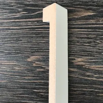 Eindstuk MDF Overzetplint 18x120 RAL9010 Links