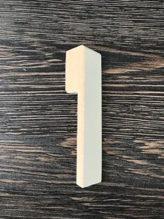 Eindstuk MDF Overzetplint 18x90 RAL9010 Links