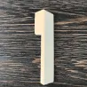 Eindstuk MDF Overzetplint 18x90 RAL9010 Links