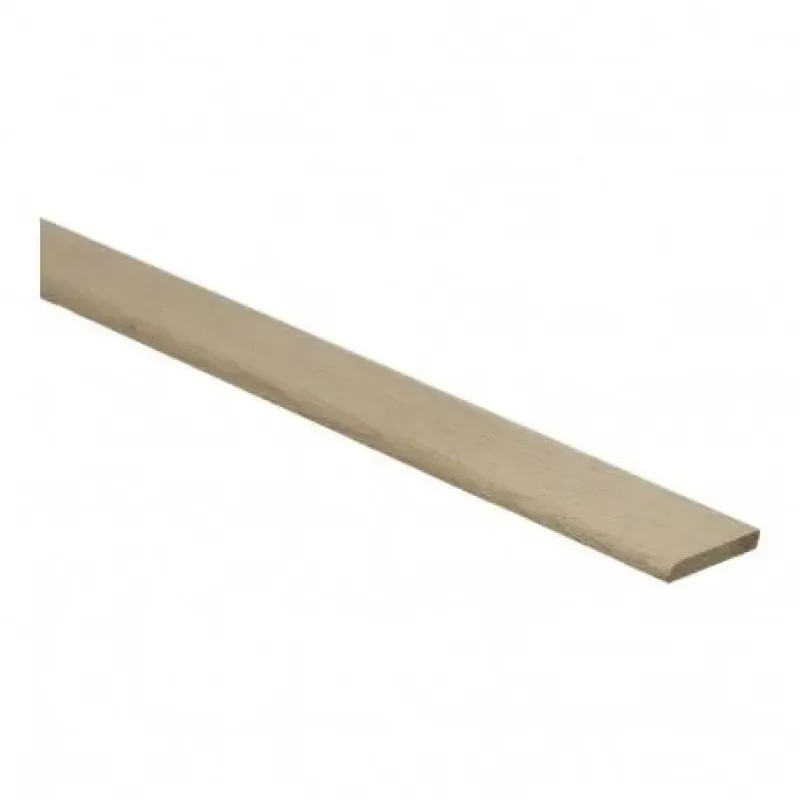 Afwerklijst 6x28 mm massief Licht Beuken