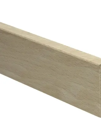 Rechte plint 54x15 mm massief licht beuken