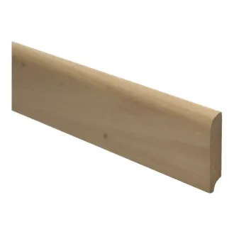 Franse plint 60x13 mm massief gestoomd beuken