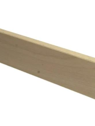 Rechte plint 54x15 mm massief gestoomd beuken