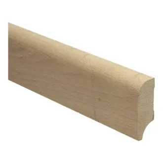 Koloniale plint 58x22 mm massief gestoomd beuken