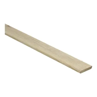 Afwerklijst 6x28 mm massief Essen