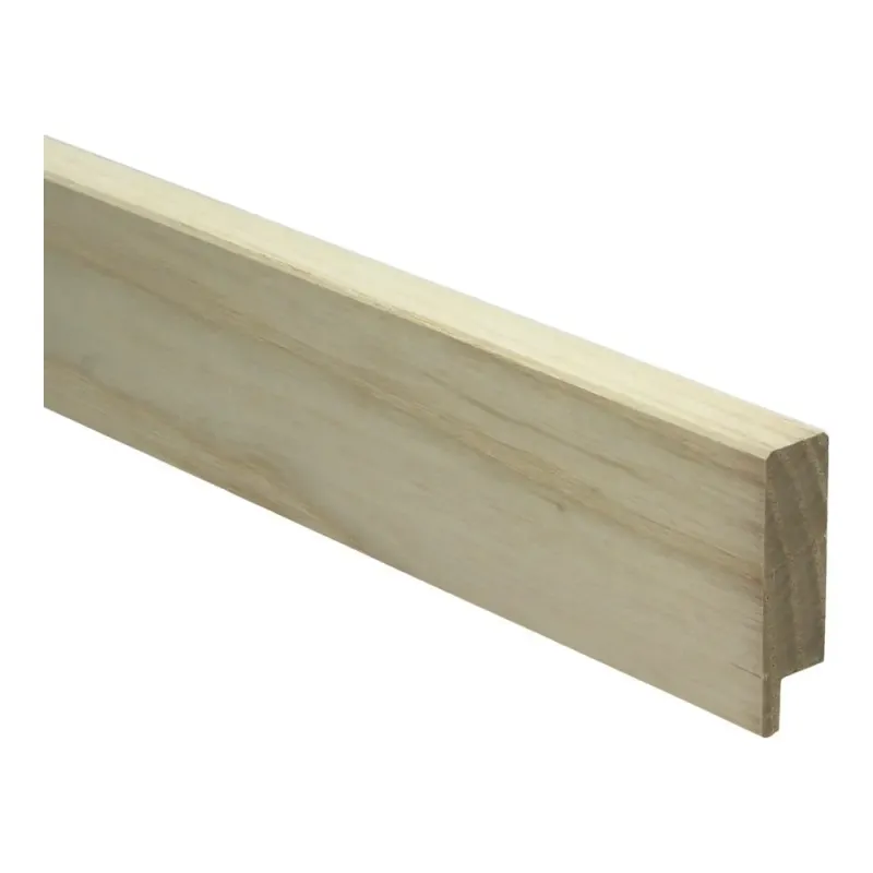 Rechte plint 54x15 mm massief Essen