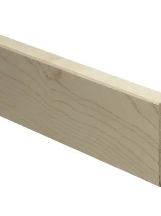 Rechte plint 54x15 mm massief Ahorn