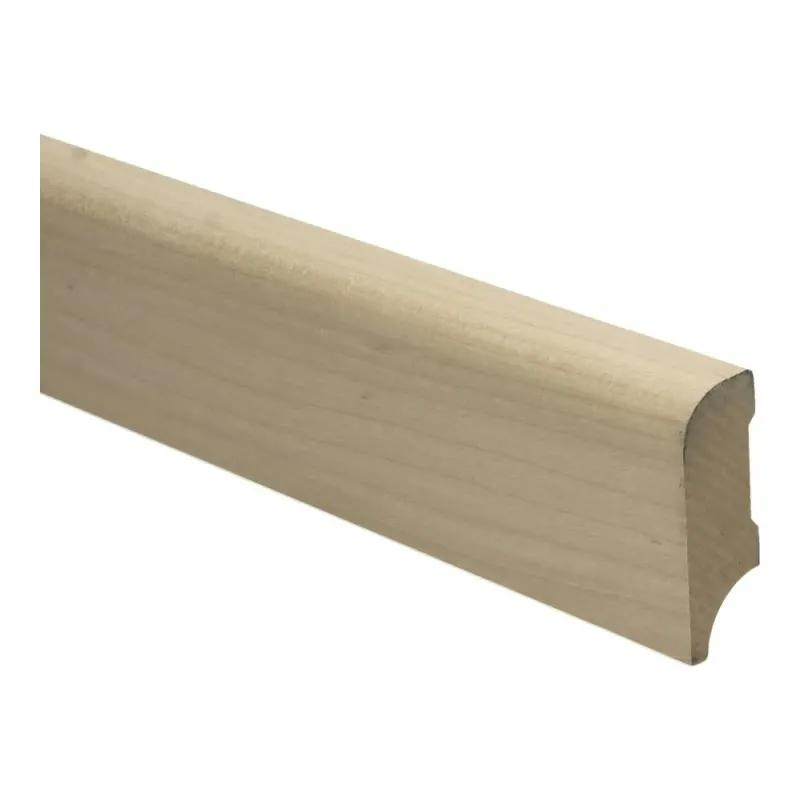 Koloniale plint 58x22 mm massief Ahorn