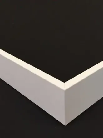 Rechte plint hardhout 12x55mm zonder kabelgoot