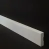 Rechte plint hardhout 12x55mm zonder kabelgoot