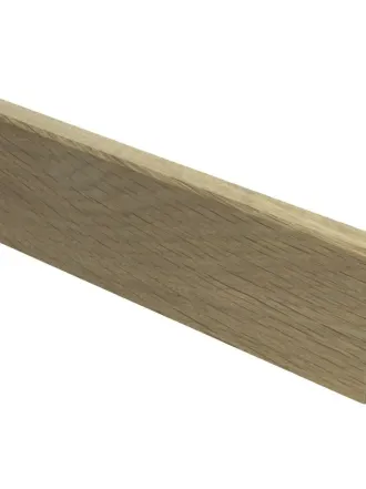Rechte plint 54x15 mm massief eiken
