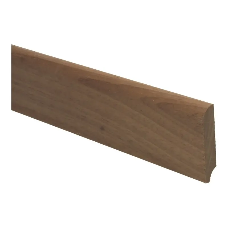 Franse plint 60x13 mm massief Jatoba onbehandeld